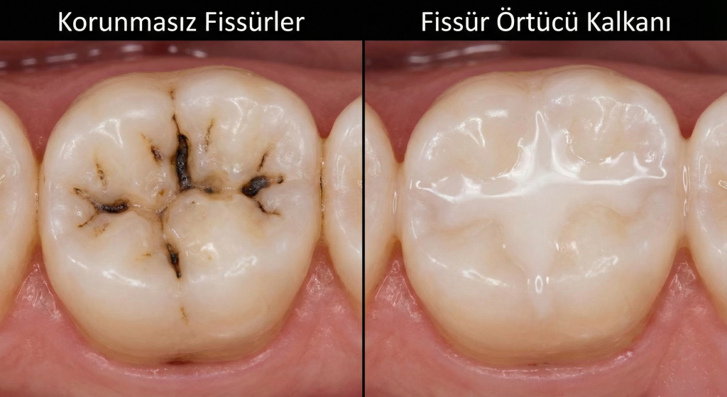 Dental Rezidans stamp tekniği (mühür tekniği) uygulama adımları infografiği